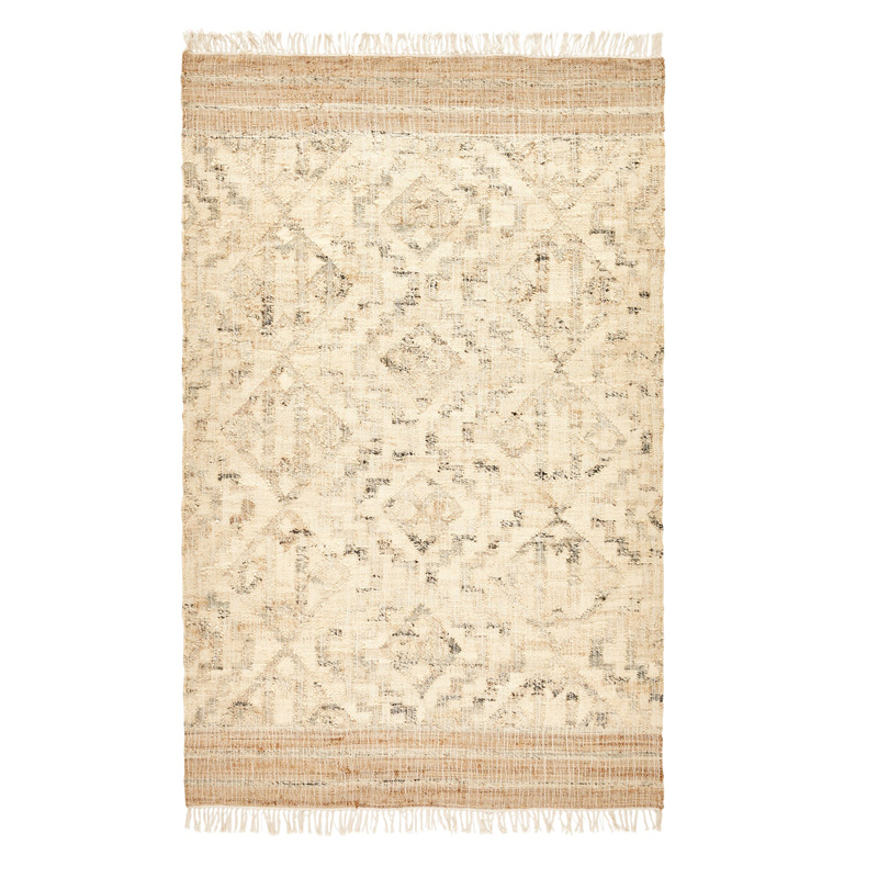 Ковер Graphic Carpet джут и хлопок Бежевый Серый Ковер Graphic Carpet джут и хлопок Бежевый Серый в Рязани | Loft Concept