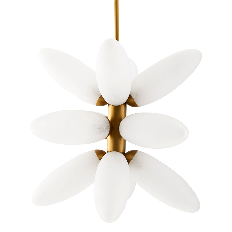 Люстра Arteriors STARLING CHANDELIER Золотой Белый в Рязани | Loft Concept 