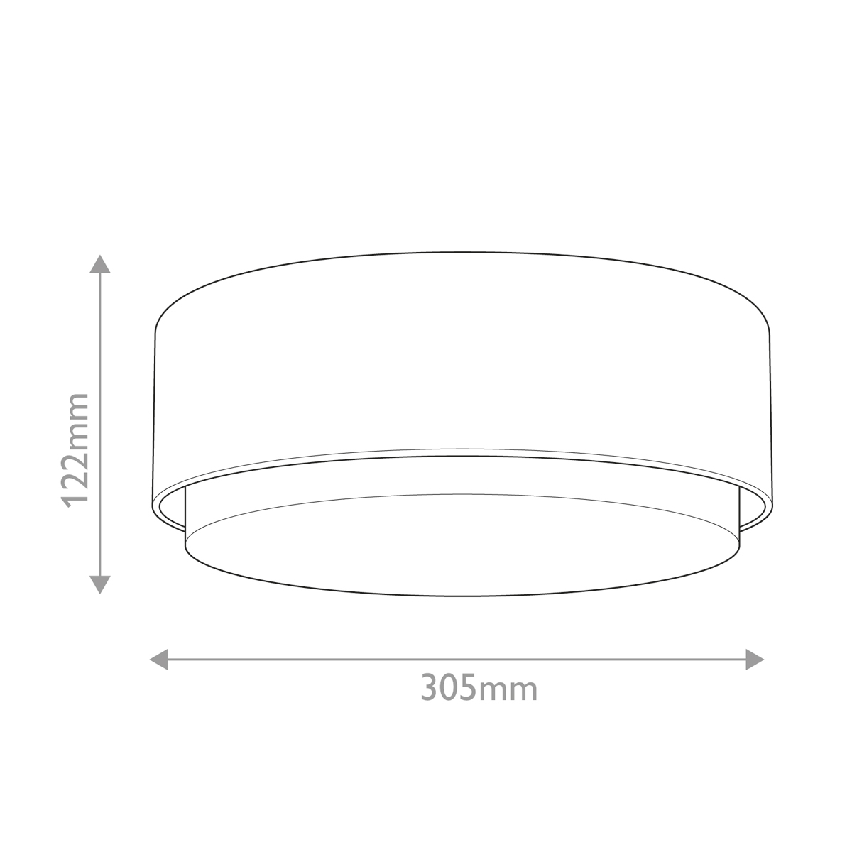Потолочный светильник круглой формы с белым матовым плафоном Hinkley в Рязани