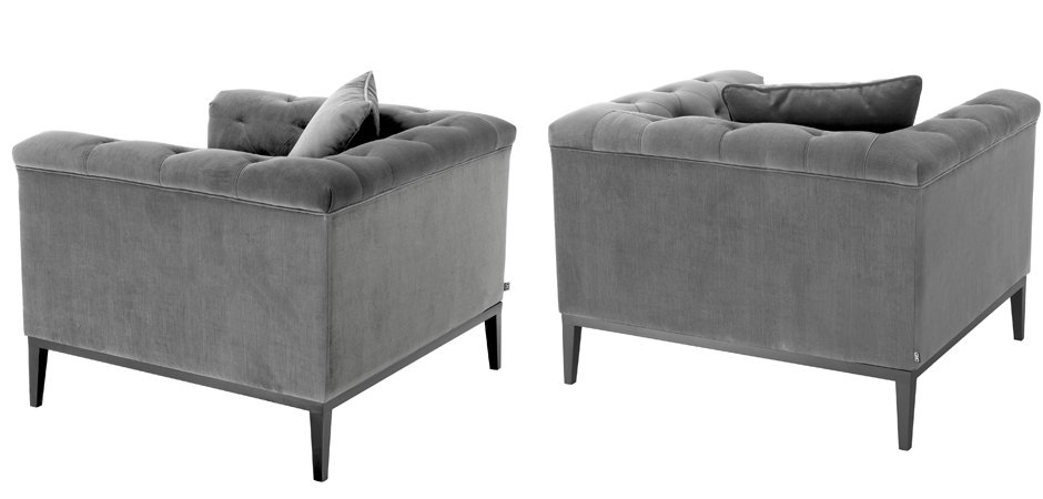 Кресло Eichholtz Chair Cesare Grey Кресло Eichholtz Chair Cesare Grey - Loft-Concept в Рязани