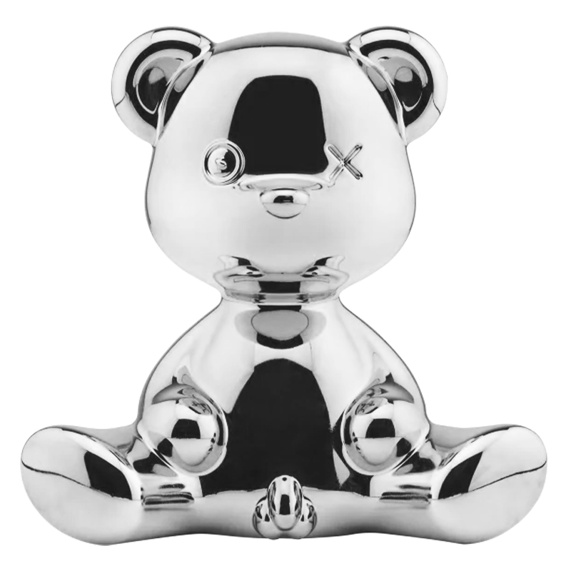 Статуэтка Teddy Boy Metal Finish with Cable Серебро Серебряный Статуэтка Teddy Boy Metal Finish with Cable Серебро Серебряный в Рязани | Loft Concept