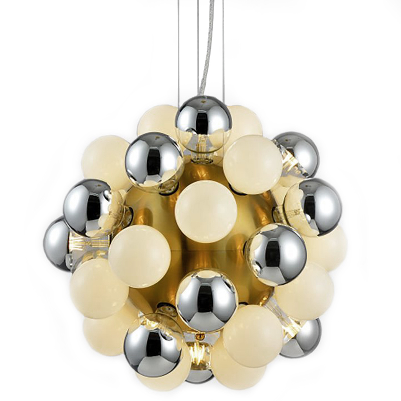 Люстра Korneli Chandelier white and smoky Золотой Белое матовое стекло Дымчатый (Smoke) Люстра Korneli Chandelier white and smoky Золотой Белое матовое стекло Дымчатый (Smoke) в Рязани | Loft Concept