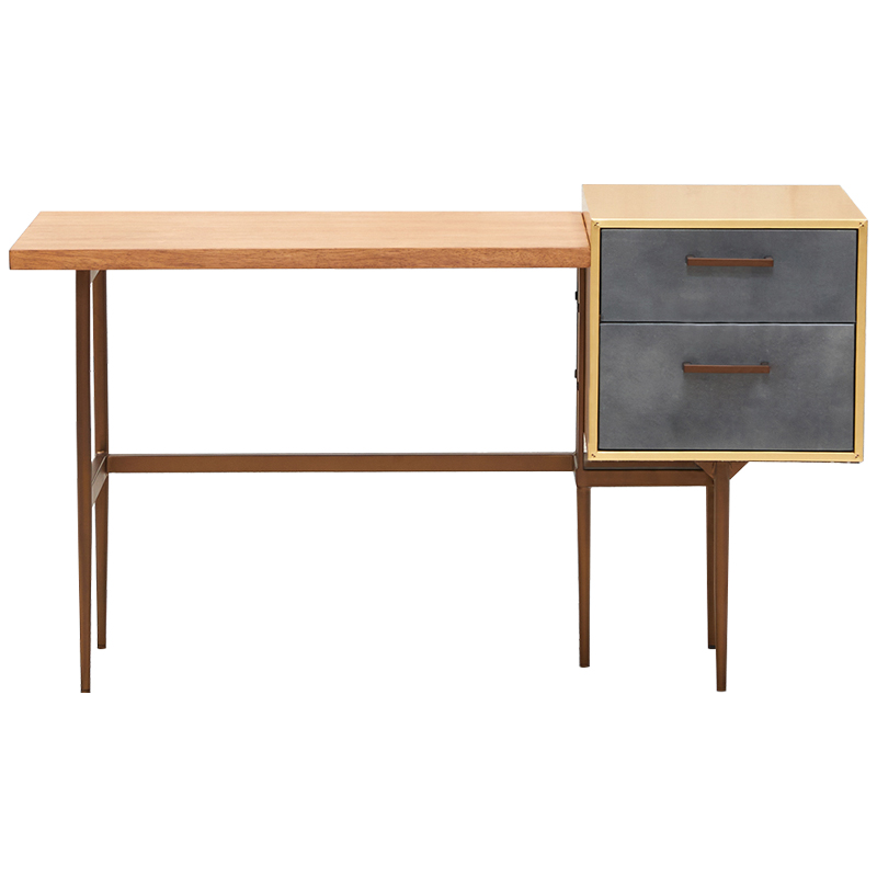 Рабочий стол Baxter Desk Древесина Серый Коричневый Рабочий стол Baxter Desk Древесина Серый Коричневый в Рязани | Loft Concept