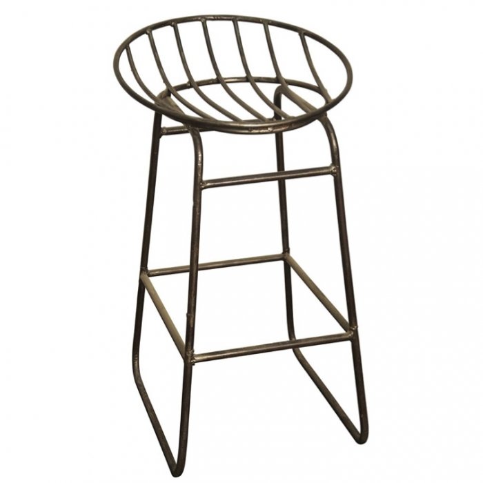 Барный стул Industrial Iron Grille Bar Stool Латунь Барный стул Industrial Iron Grille Bar Stool Латунь в Рязани | Loft Concept