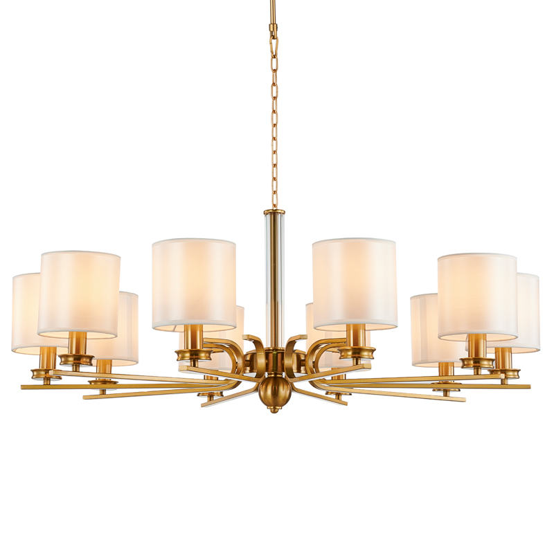Люстра Armel Chandelier 94 Бронза Прозрачный Белый Люстра Armel Chandelier 94 Бронза Прозрачный Белый в Рязани | Loft Concept