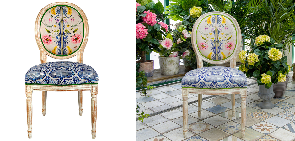Стул Blue Flower Waltz Stool Стул Blue Flower Waltz Stool - Loft-Concept в Рязани