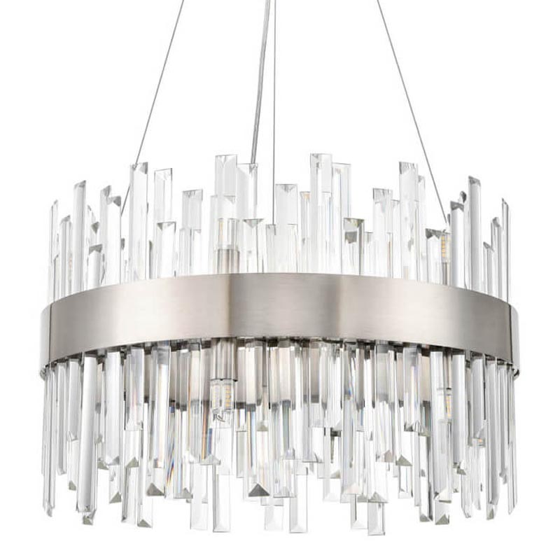 Люстра Cramer Chandelier 50 satin nickel Прозрачный (Transparent) Никель Сатин Люстра Cramer Chandelier 50 satin nickel Прозрачный (Transparent) Никель Сатин в Рязани | Loft Concept