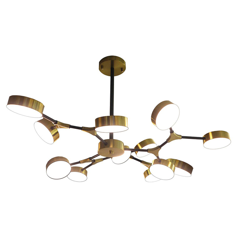 Люстра Maelys Chandelier 12 Белый Золотой Люстра Maelys Chandelier 12 Белый Золотой в Рязани | Loft Concept