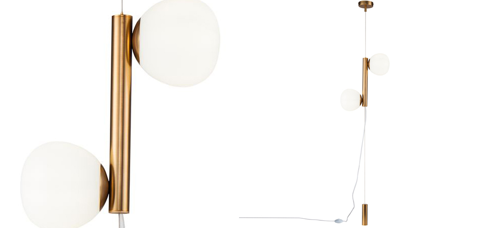 Торшер Tiepolo Ball Floor Lamp Double gold Торшер Tiepolo Ball Floor Lamp Double gold - Loft-Concept в Рязани
