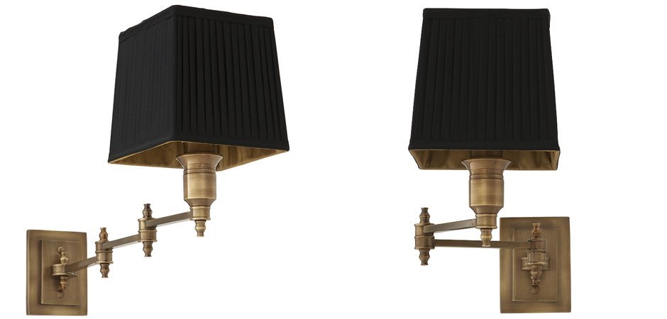 Бра Wall Lamp Lexington Swing Brass+Black Бра Wall Lamp Lexington Swing Brass+Black - Loft-Concept в Рязани