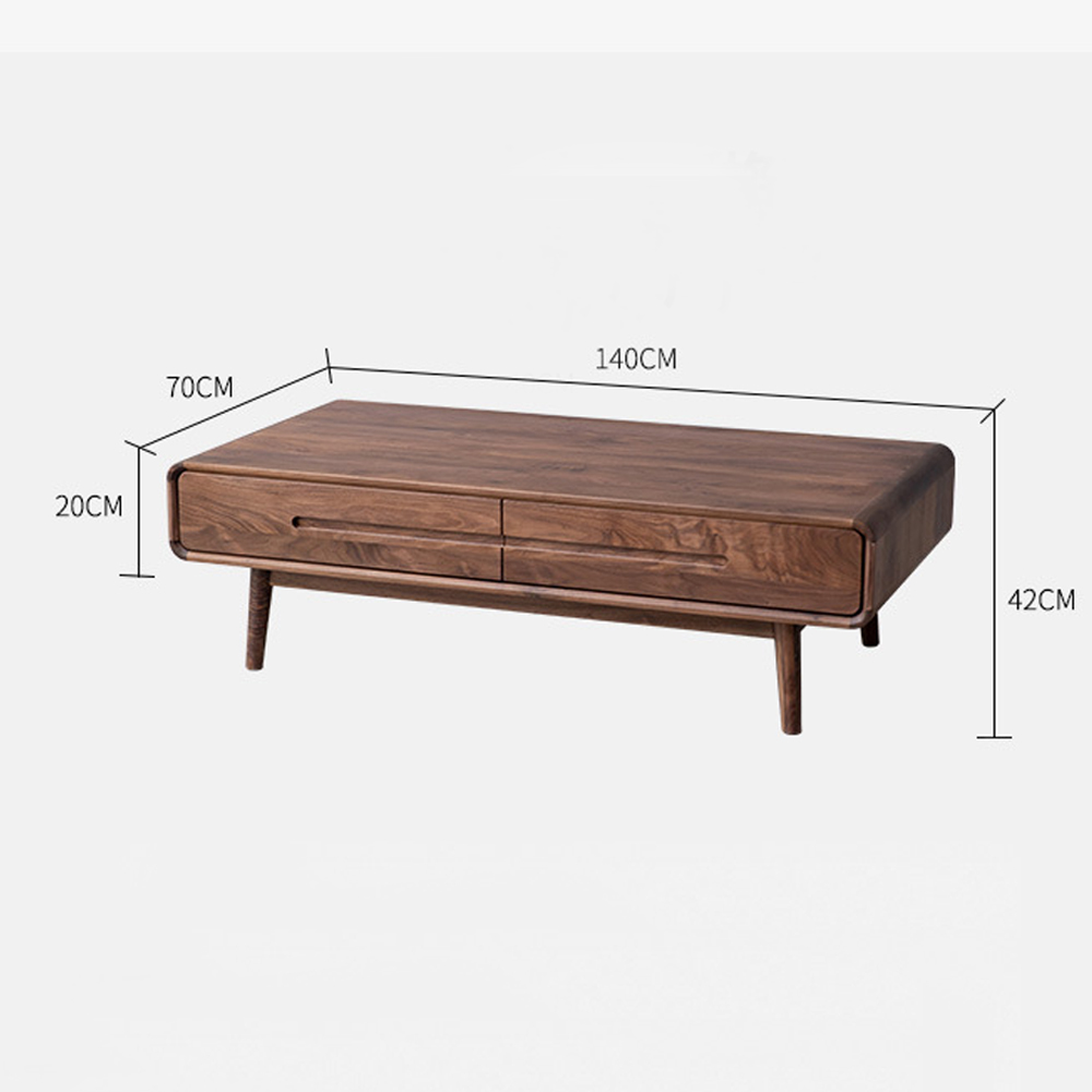 Кофейный стол из массива дерева с выдвижными ящиками Coffee Walnut Table Кофейный стол из массива дерева с выдвижными ящиками Coffee Walnut Table в Рязани