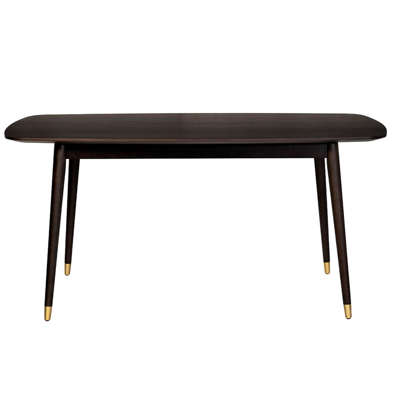 Обеденный стол Mateo Rectangle Dinner Table Коричневый Золотой в Рязани | Loft Concept 