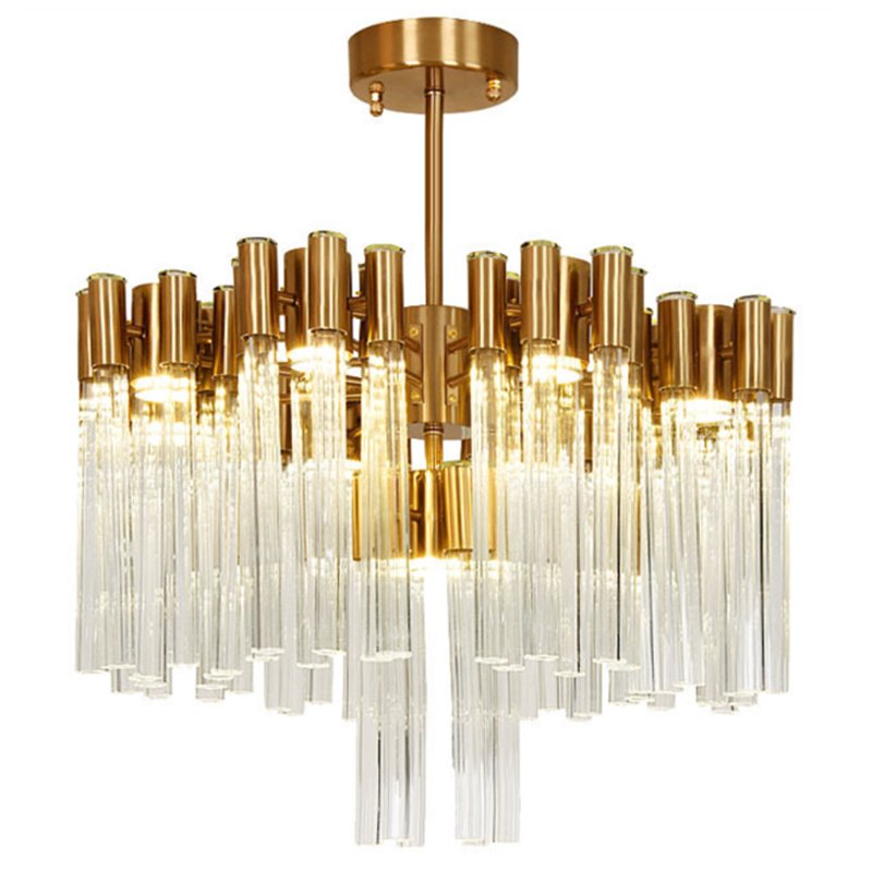 Люстра Contemporary chandelier crystal brass 65 Глянцевое золото Прозрачное Стекло Люстра Contemporary chandelier crystal brass 65 Глянцевое золото Прозрачное Стекло в Рязани | Loft Concept