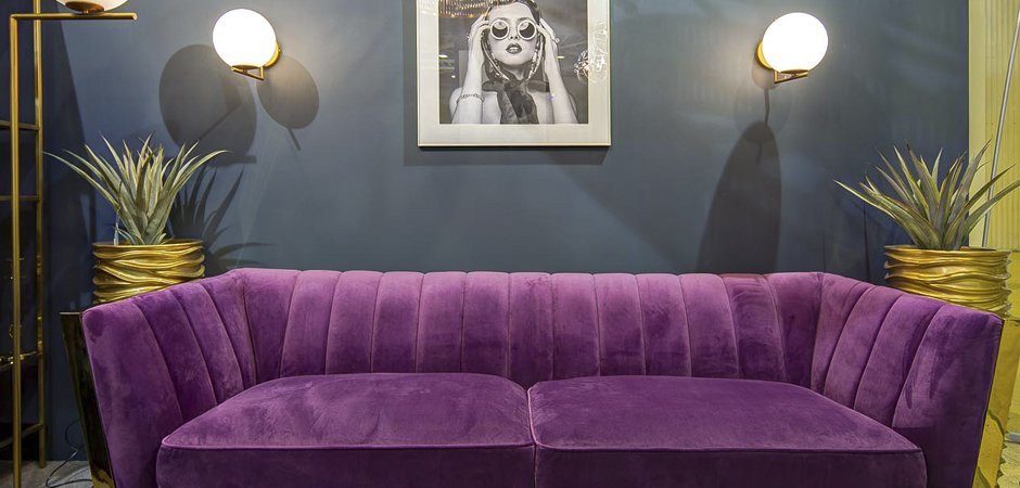 Диван Art Deco Purple Sofa Диван Art Deco Purple Sofa - Loft-Concept в Рязани