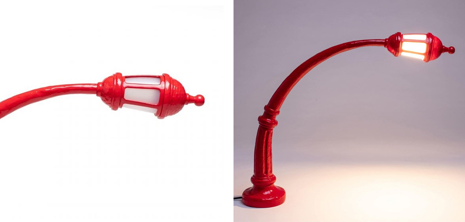 Настольная лампа Seletti Street Lamp Red Настольная лампа Seletti Street Lamp Red - Loft-Concept в Рязани