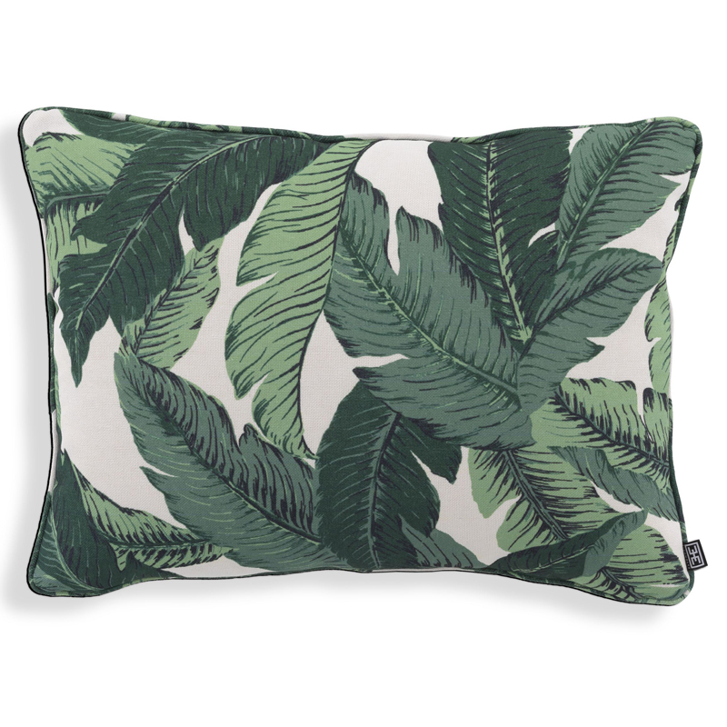 Подушка Eichholtz Pillow Mustique s Белый Зеленый Подушка Eichholtz Pillow Mustique s Белый Зеленый в Рязани | Loft Concept