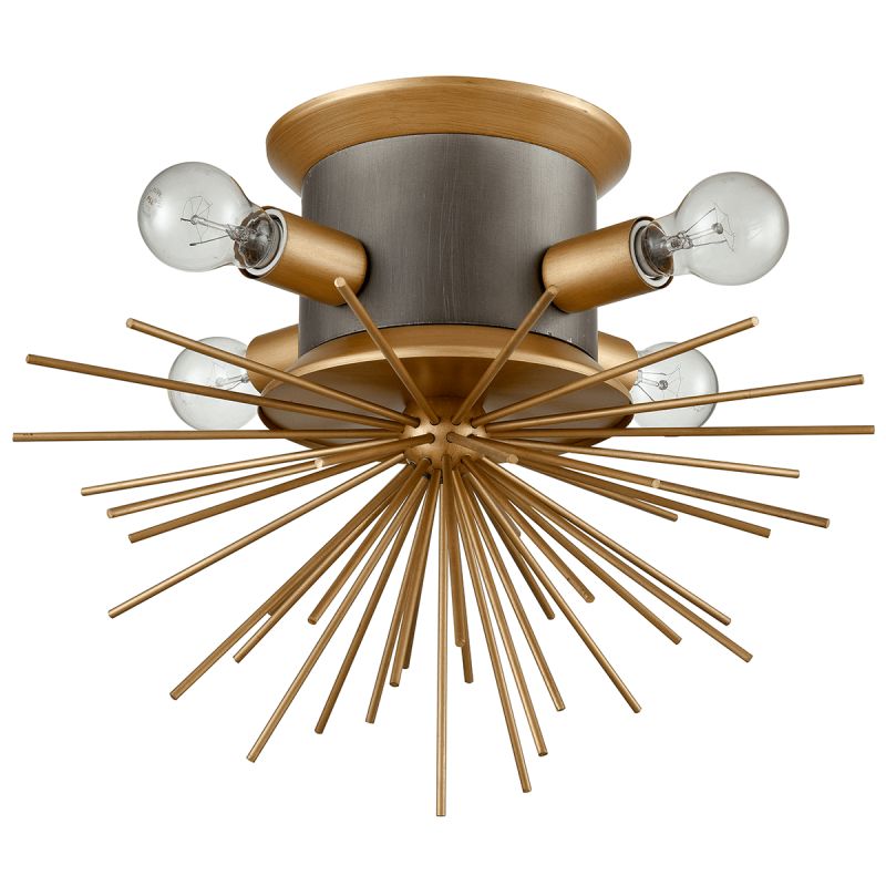 Потолочный светильник Hedgehog Brass Chandelier Латунь Потолочный светильник Hedgehog Brass Chandelier Латунь в Рязани | Loft Concept