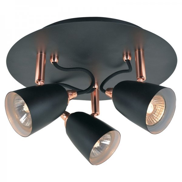 Спот Copper Spot 3 Черный Спот Copper Spot 3 Черный в Рязани | Loft Concept