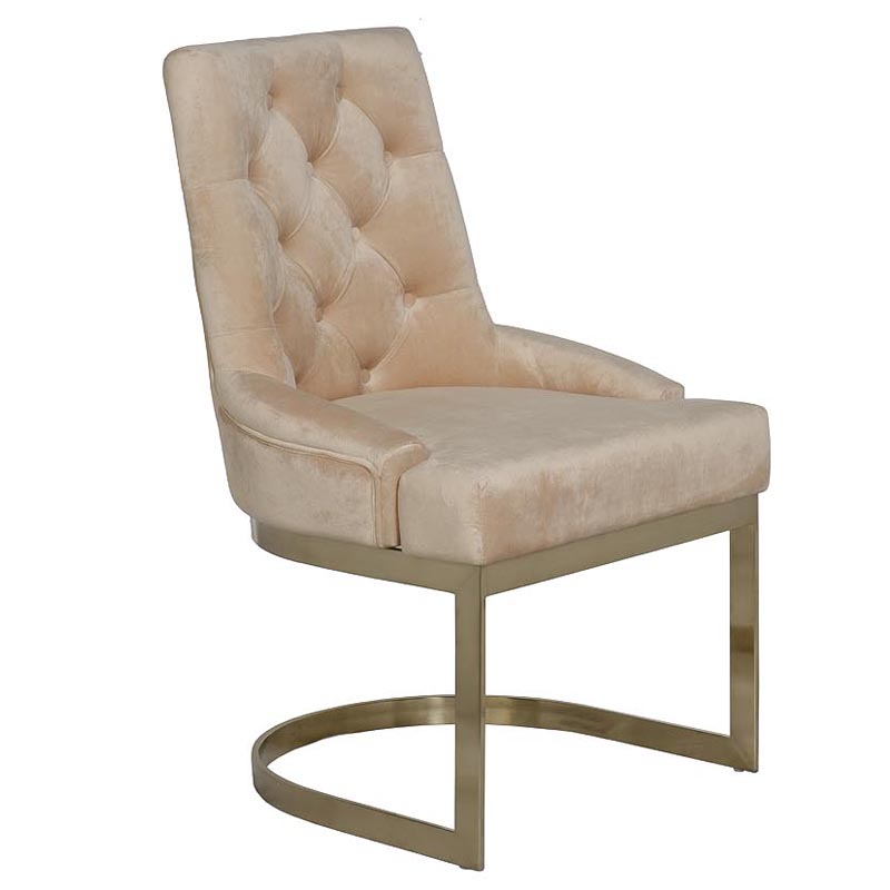 Стул Famos Chair beige Бежевый Золотой Стул Famos Chair beige Бежевый Золотой в Рязани | Loft Concept