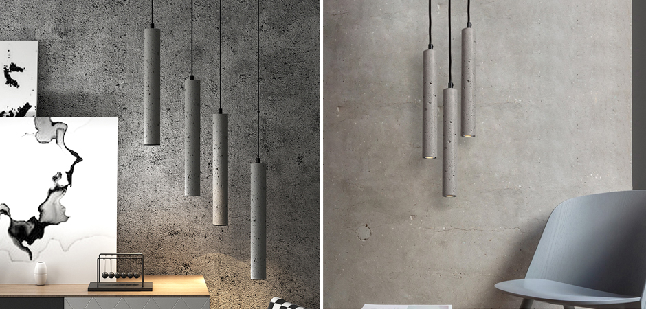 Подвесной светильник Concrete Pipe Подвесной светильник Concrete Pipe - Loft-Concept в Рязани