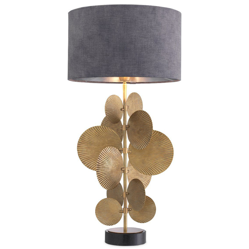 Настольная лампа Eichholtz Table Lamp Mito Винтажная латунь Черный Серый Настольная лампа Eichholtz Table Lamp Mito Винтажная латунь Черный Серый в Рязани | Loft Concept