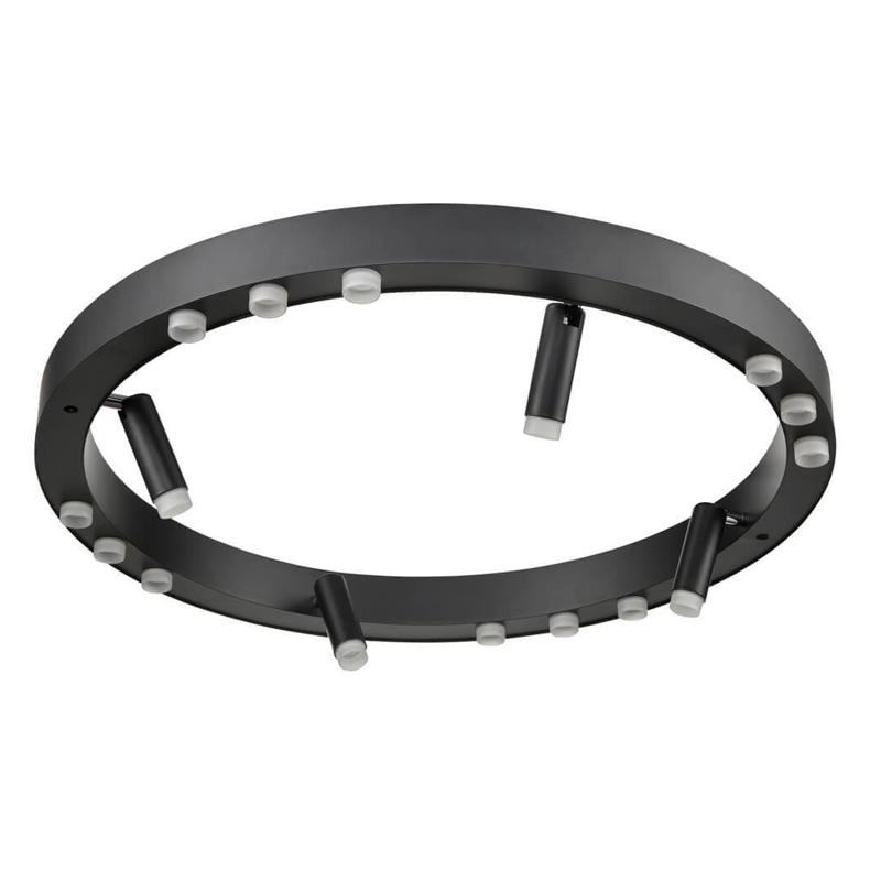 Потолочный светильник Rigor & Conciseness Lighting Black Disk Белый Черный Потолочный светильник Rigor & Conciseness Lighting Black Disk Белый Черный в Рязани | Loft Concept
