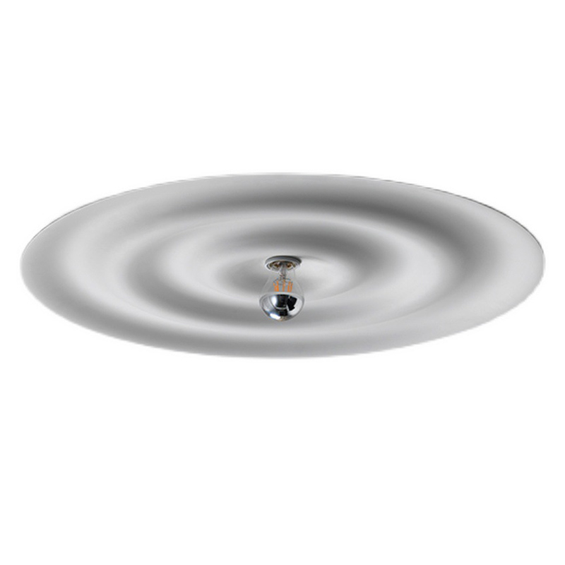 Потолочный светильник круглый Round Plate Белый Потолочный светильник круглый Round Plate Белый в Рязани | Loft Concept