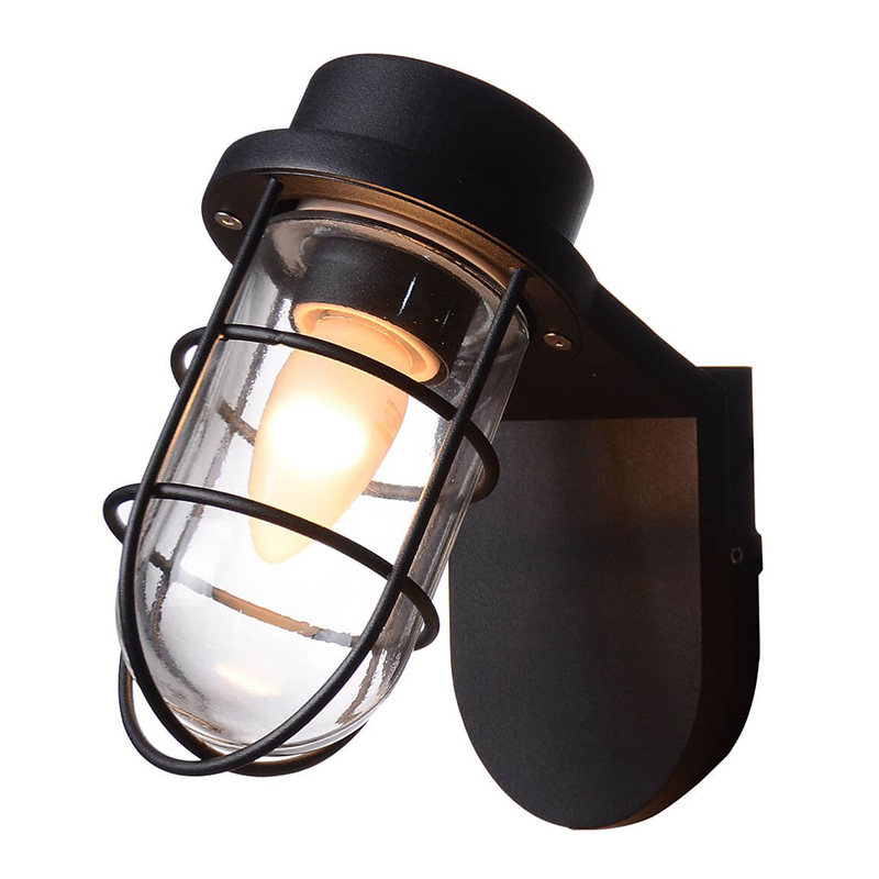 Уличный настенный светильник Declan Street Lamp Черный Уличный настенный светильник Declan Street Lamp Черный в Рязани | Loft Concept
