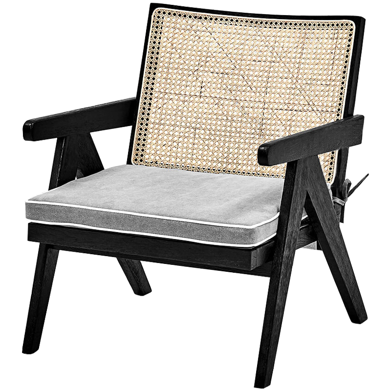 Кресло Leda Chair Черный Бежевый Серый Кресло Leda Chair Черный Бежевый Серый в Рязани | Loft Concept