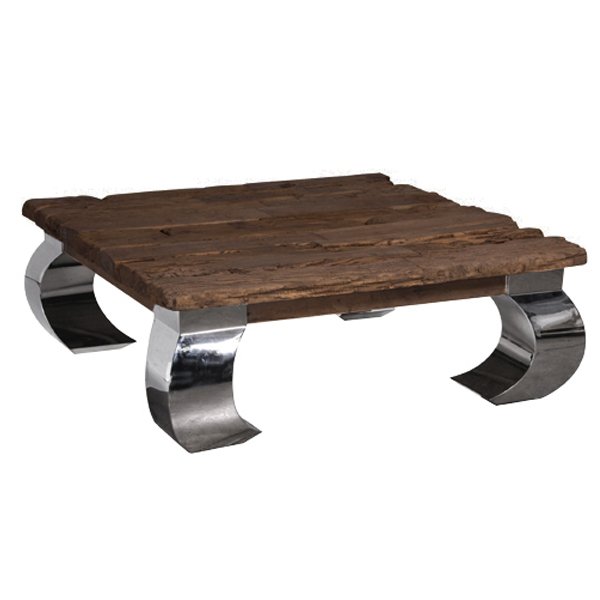 Стол кофейный Camargo Rectangular Coffee Table Нержавеющая сталь Коричневый Стол кофейный Camargo Rectangular Coffee Table Нержавеющая сталь Коричневый в Рязани | Loft Concept
