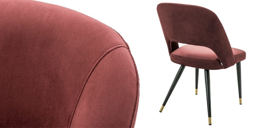 Стул Eichholtz Dining Chair Cipria Bordeaux Стул Eichholtz Dining Chair Cipria Bordeaux - Loft-Concept в Рязани