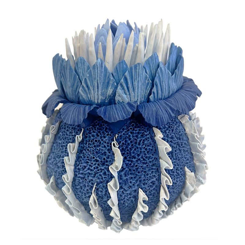 Статуэтка тропический фрукт Pandora Tropical Blue and White Fruit Синий Белый Статуэтка тропический фрукт Pandora Tropical Blue and White Fruit Синий Белый в Рязани | Loft Concept