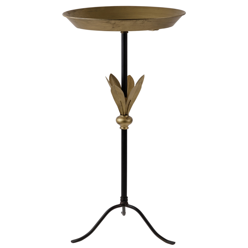 Приставной стол Leaves Side Table Золотой Черный Приставной стол Leaves Side Table Золотой Черный в Рязани | Loft Concept