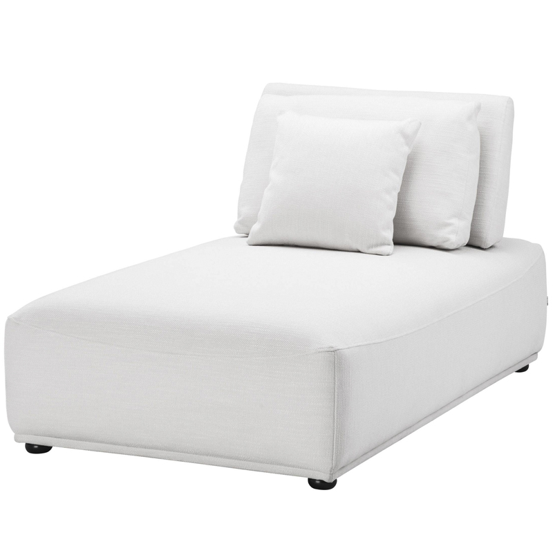 Кресло Eichholtz Chaise Longue Mondial white Белый Черный в Рязани | Loft Concept 