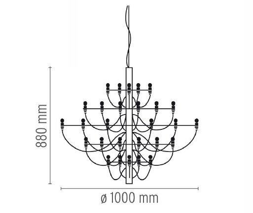 Люстра Flos 2097 50 Brass Люстра Flos 2097 50 Brass в Рязани