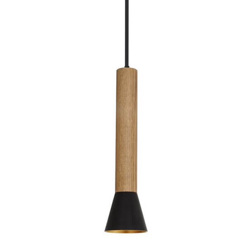 Подвесной светильник Marius Cone Hanging lamp Черный Древесина Подвесной светильник Marius Cone Hanging lamp Черный Древесина в Рязани | Loft Concept