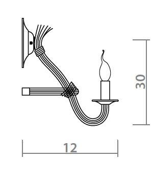 Бра Loft Rope Candle Bra Бра Loft Rope Candle Bra в Рязани