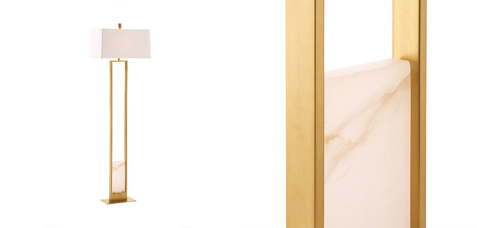 Торшер Arteriors MARKHAM FLOOR LAMP Brass Торшер Arteriors MARKHAM FLOOR LAMP Brass - Loft-Concept в Рязани