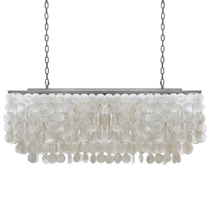 Люстра rectangle SHELL Chandelier 2 cascades Белый Люстра rectangle SHELL Chandelier 2 cascades Белый в Рязани | Loft Concept