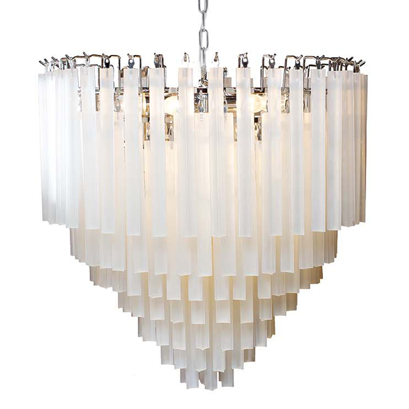 Люстра Eichholtz Chandelier Nova Chrome Молочный Хром Люстра Eichholtz Chandelier Nova Chrome Молочный Хром в Рязани | Loft Concept