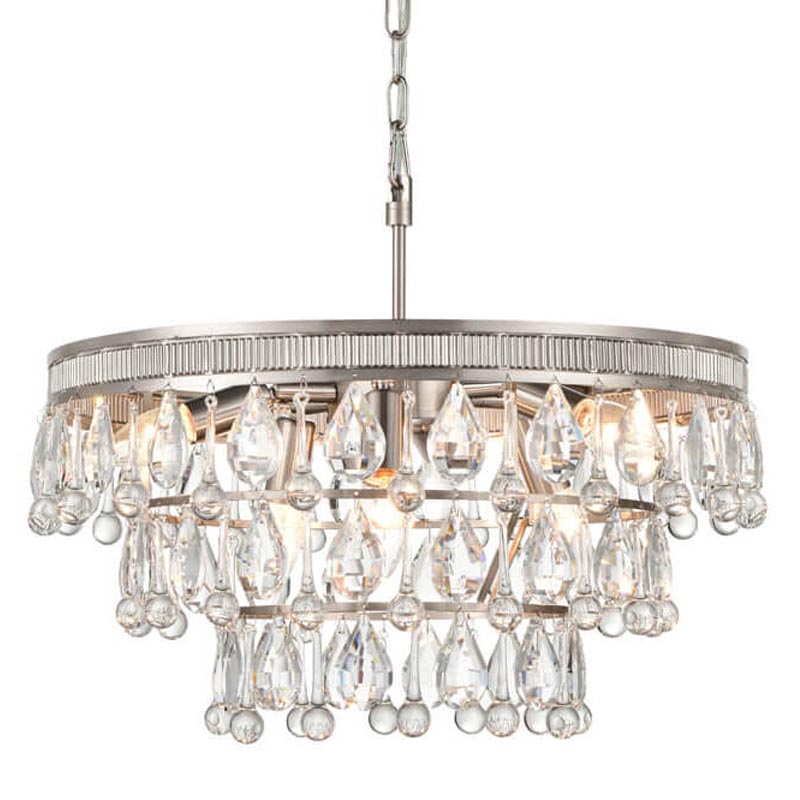 Люстра Freude Chandelier 50 Прозрачный (Transparent) Никель Сатин Люстра Freude Chandelier 50 Прозрачный (Transparent) Никель Сатин в Рязани | Loft Concept