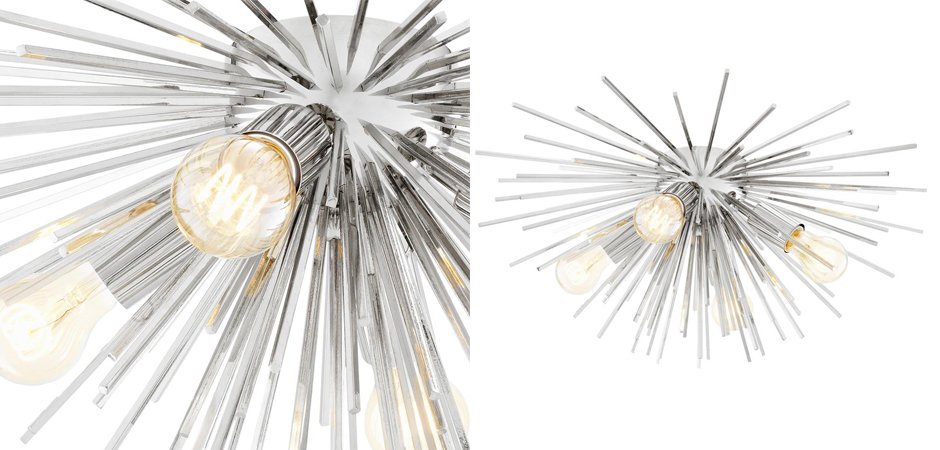 Потолочный светильник Ceiling Lamp Boivin Nickel Потолочный светильник Ceiling Lamp Boivin Nickel - Loft-Concept в Рязани