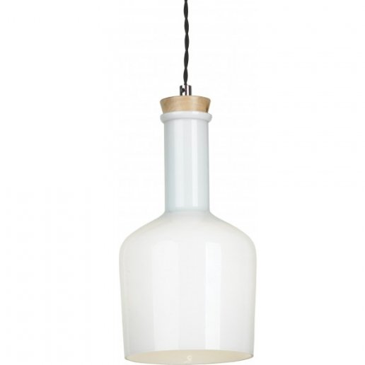 Подвесной светильник Glass Bottle Light 2 Белый Подвесной светильник Glass Bottle Light 2 Белый в Рязани | Loft Concept