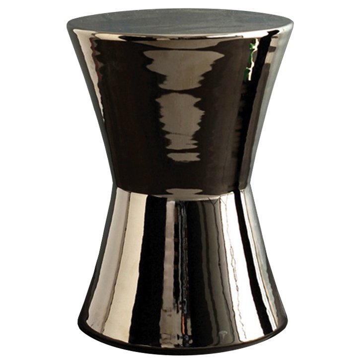 Керамический табурет Silvered Stool - Cone Серебряный Керамический табурет Silvered Stool - Cone Серебряный в Рязани | Loft Concept