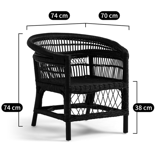 Кресло из ротанга Amadis Rattan Armchair в Рязани
