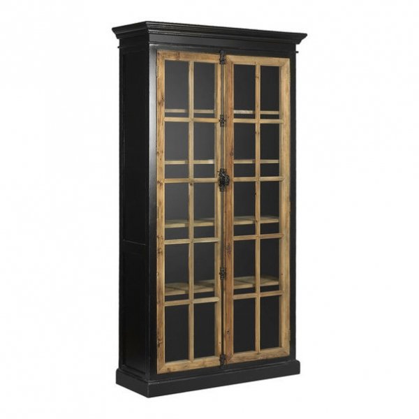 Шкаф-витрина Holland Rack Черный Шкаф-витрина Holland Rack Черный в Рязани | Loft Concept