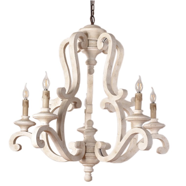 Люстра Ivory Provence Chandeliers Бежево-серый Коричневый Люстра Ivory Provence Chandeliers Бежево-серый Коричневый в Рязани | Loft Concept