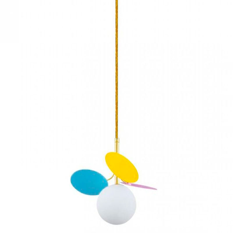 Подвесной светильник MATISSE Pendant One multicolor Мульти Золотой Белый Подвесной светильник MATISSE Pendant One multicolor Мульти Золотой Белый в Рязани | Loft Concept