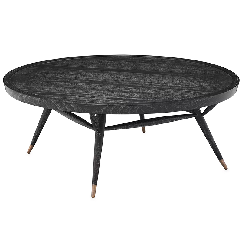 Кофейный стол Eichholtz Coffee Table Phoenix Черный Латунь Кофейный стол Eichholtz Coffee Table Phoenix Черный Латунь в Рязани | Loft Concept