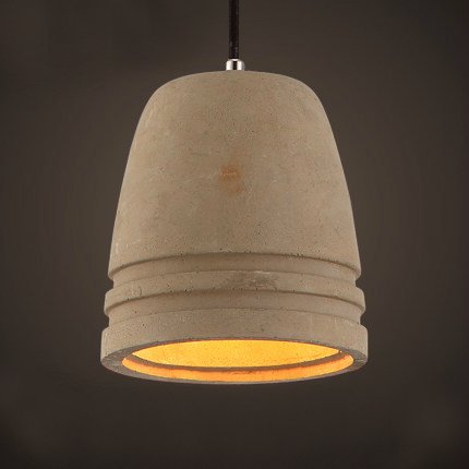 Подвесной светильник Art Concrete Pendant №6 Серый в Рязани | Loft Concept 